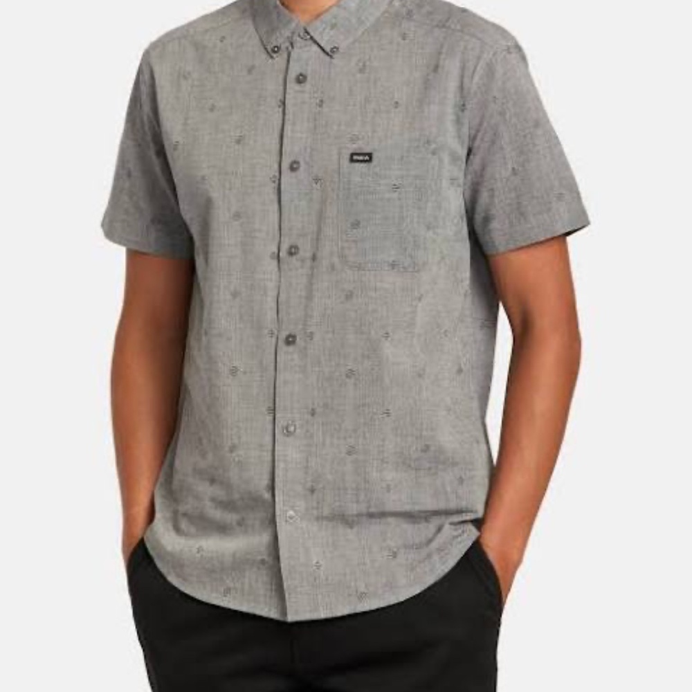 Men’s Grey RVCA polo Size M
